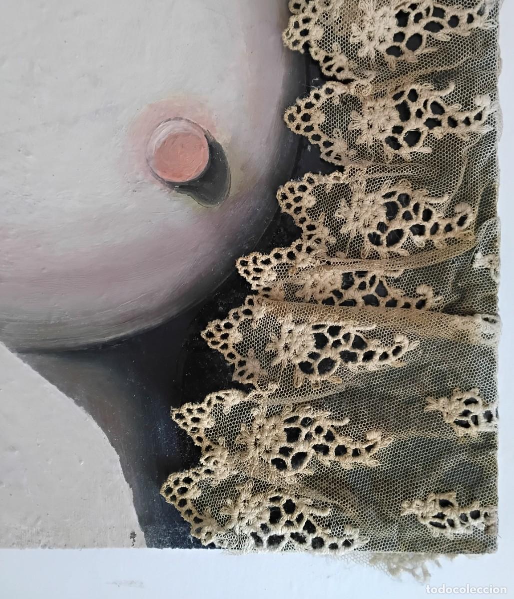 Arte: El collar de perlas, pintura y colage sobre panel - Foto 2