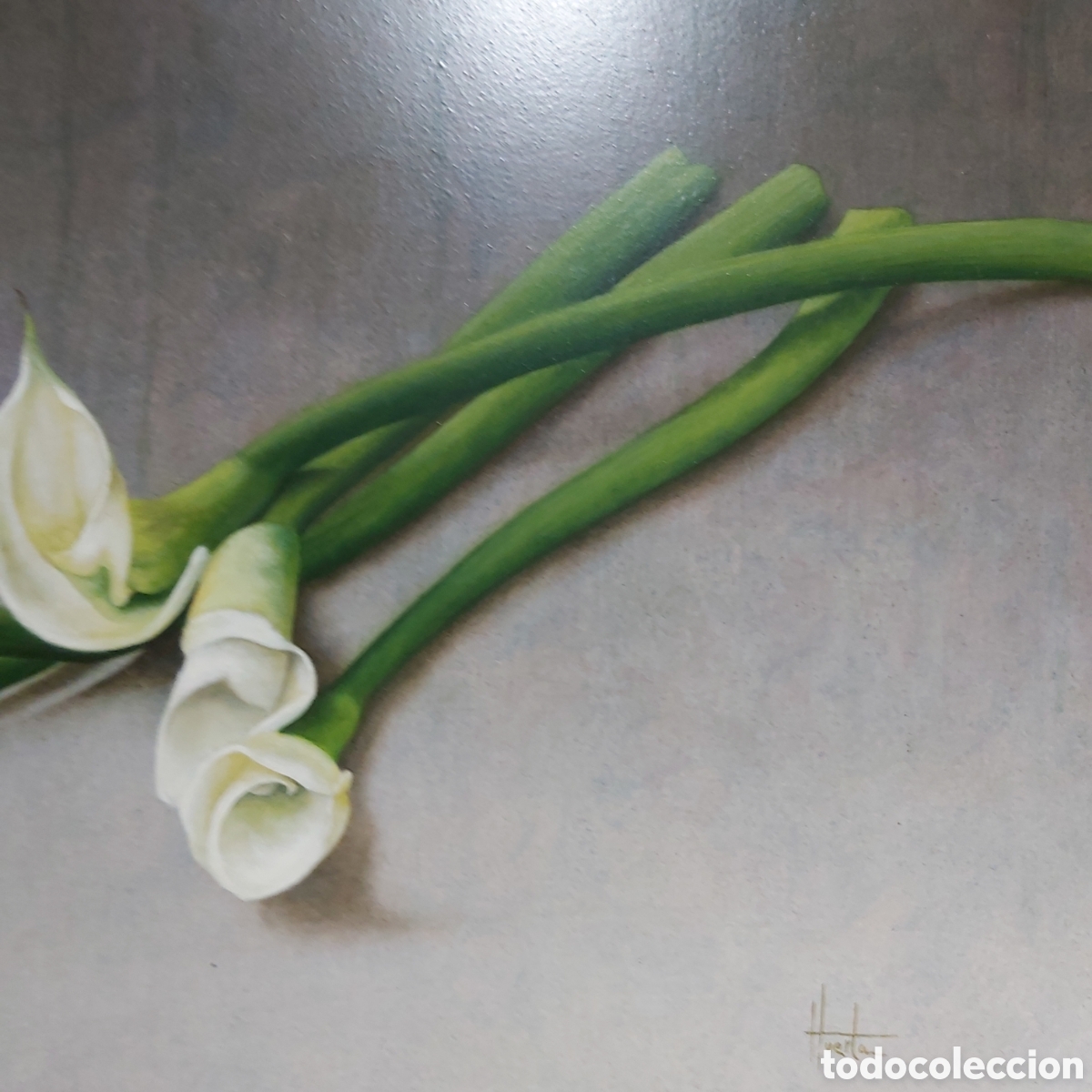 Arte: Cuadro pintado al &oacute;leo en madera - Foto 5