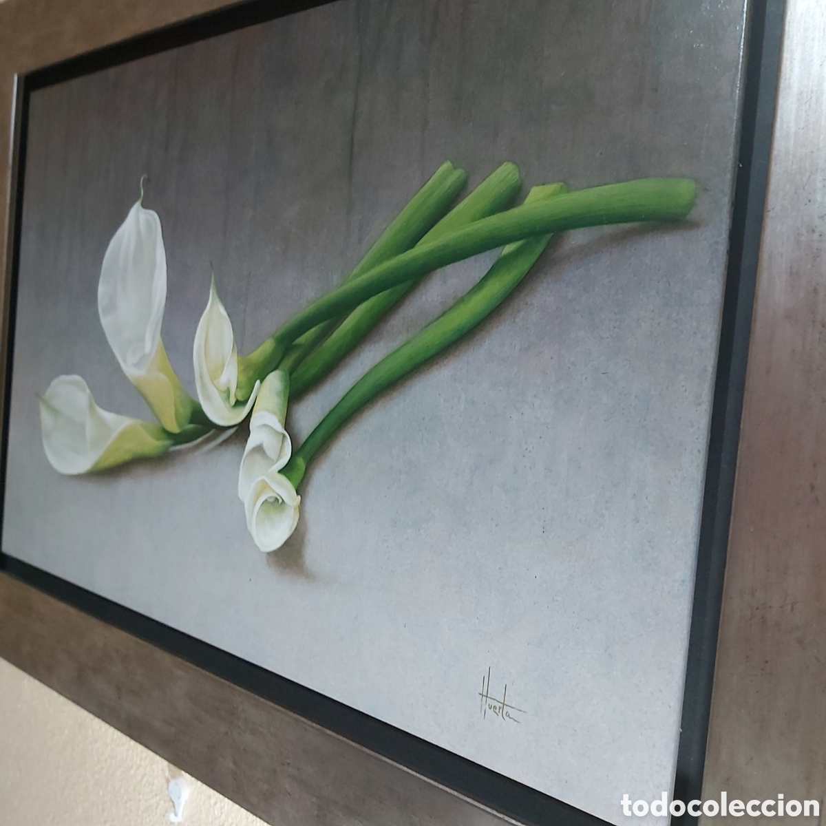 Arte: Cuadro pintado al &oacute;leo en madera - Foto 6
