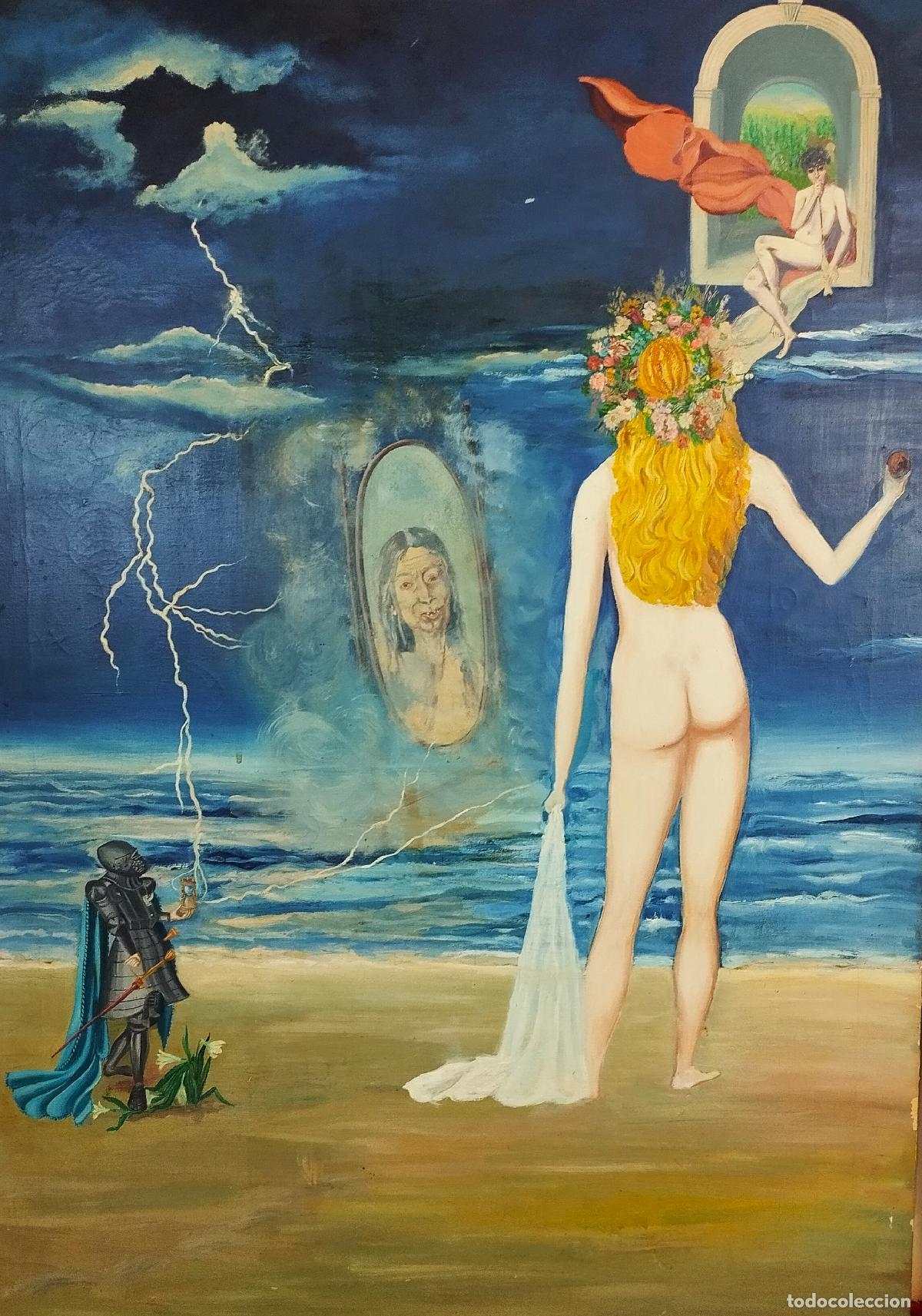 Arte: SEGUIDOR DE A. PLANELLS. LA FUGACIDAD DE LA JUVENTUD. &Oacute;LEO SOBRE LIENZO. AN&Oacute;NIMO. ESPA&Ntilde;A. XX