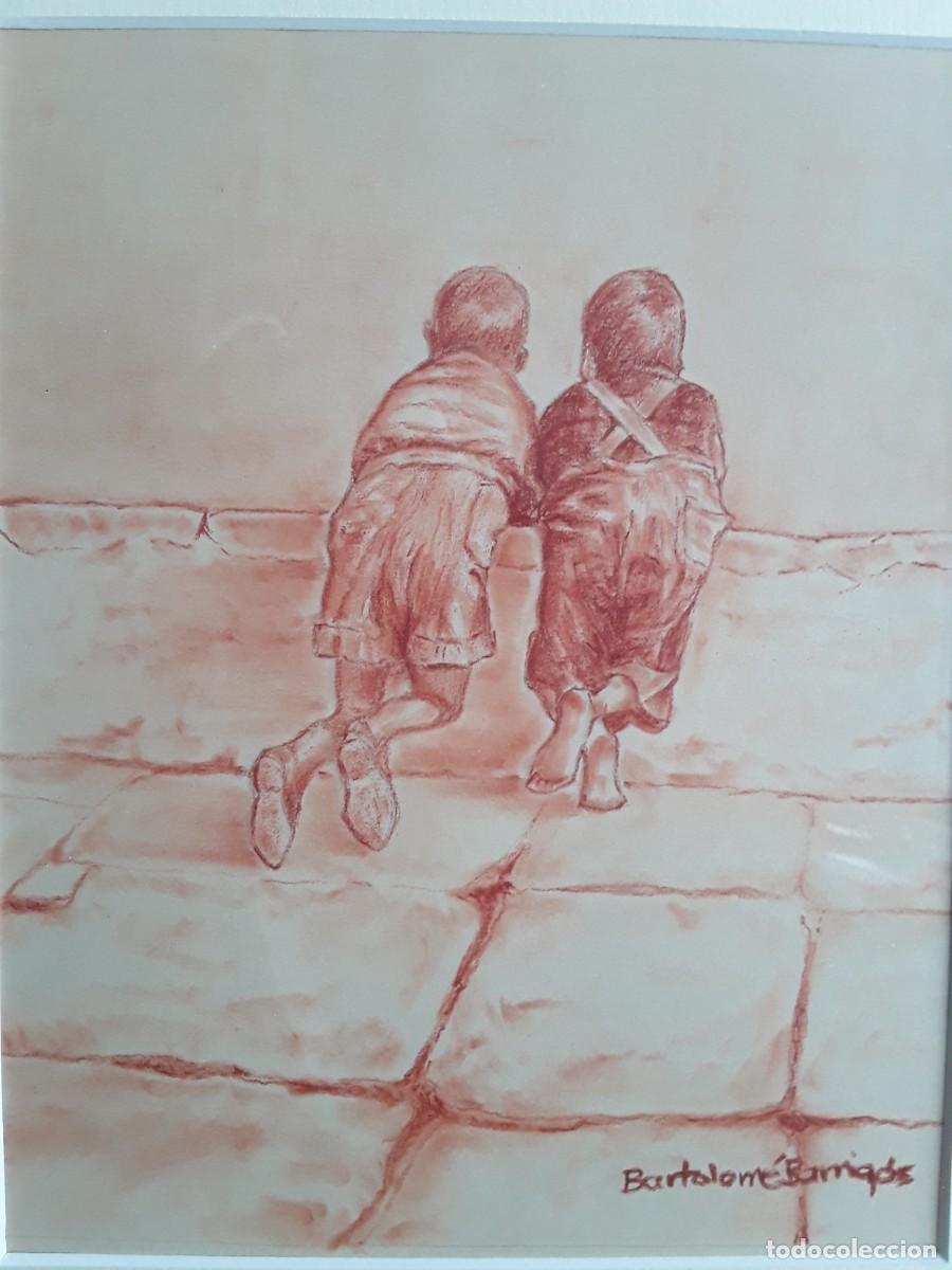 Arte: CUADRO a sanguina enmarcado. - Foto 2