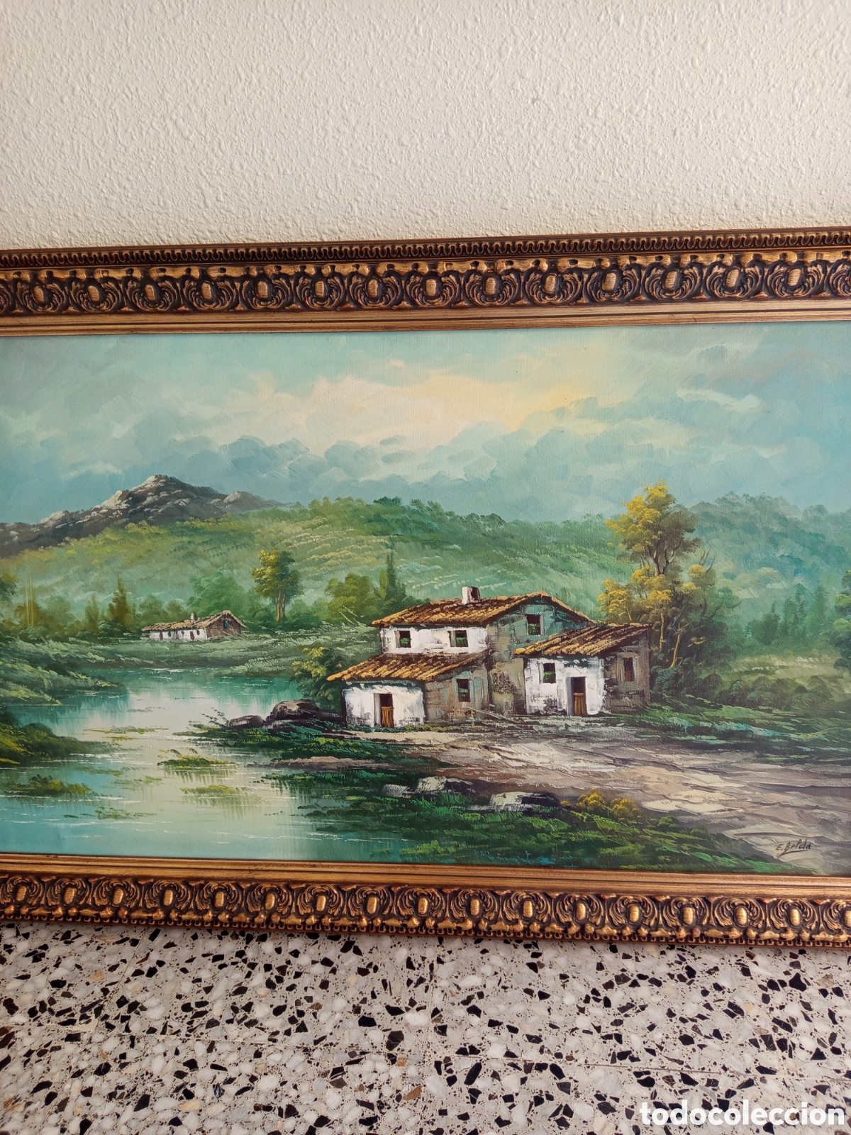 Arte: Cuadro antiguo firmado Belda - Foto 3