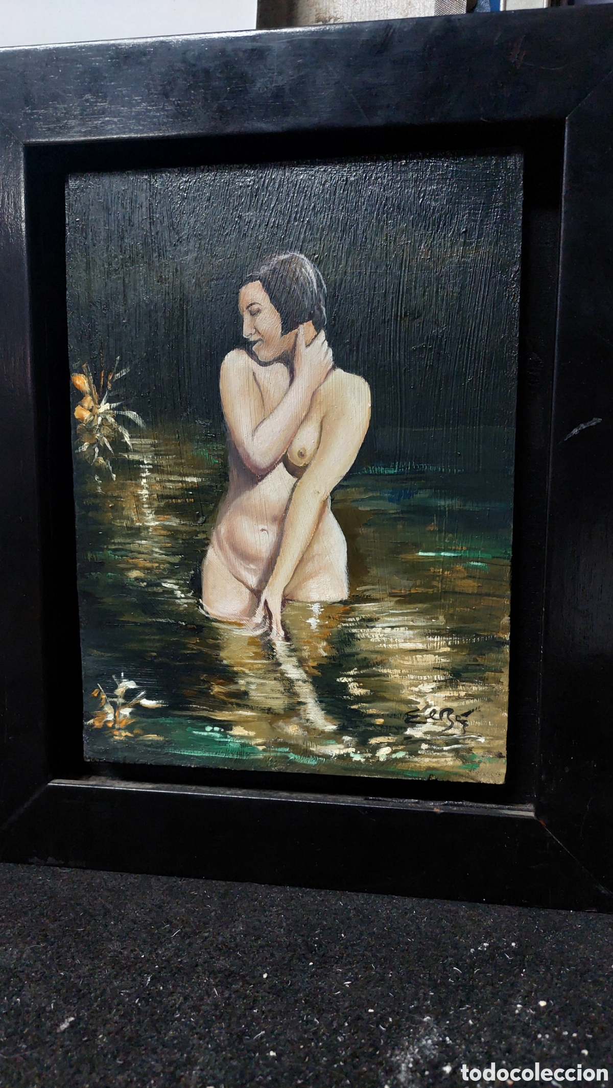 Arte: Desnudo en el estanque. - Foto 1