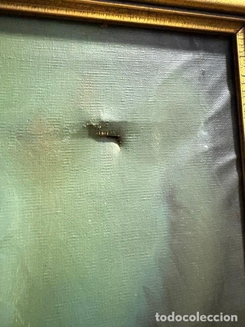 Arte: &Oacute;leo sobre lienzo Mujer de Lado - Foto 4