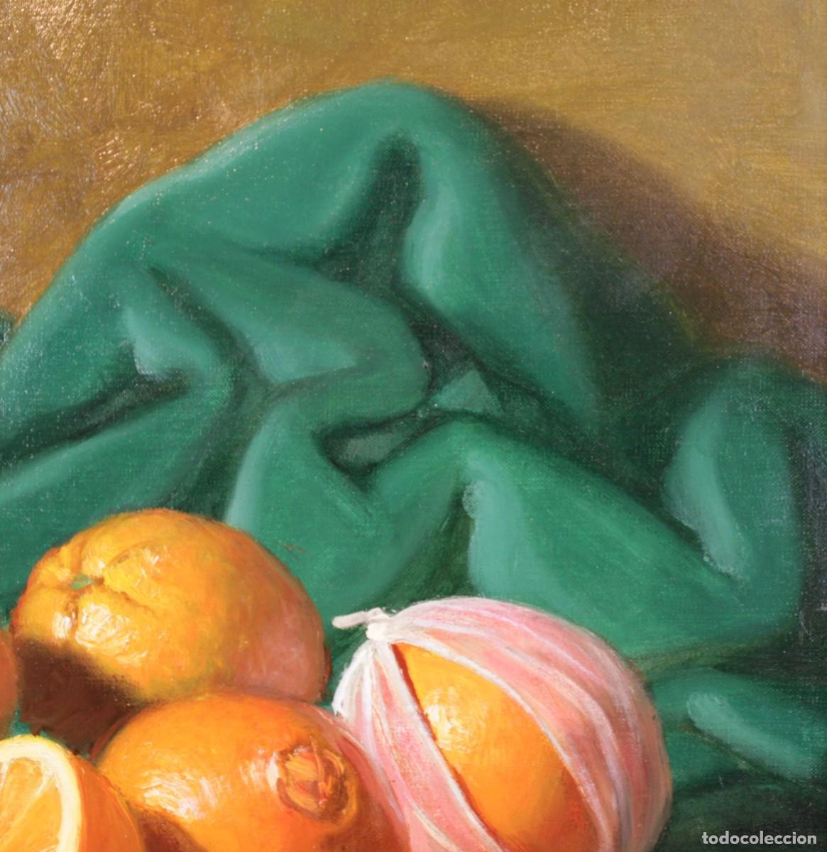 Arte: Francisco Domingo Castell&aacute; (1920-2011) &ndash; Bodeg&oacute;n con naranjas - Foto 5