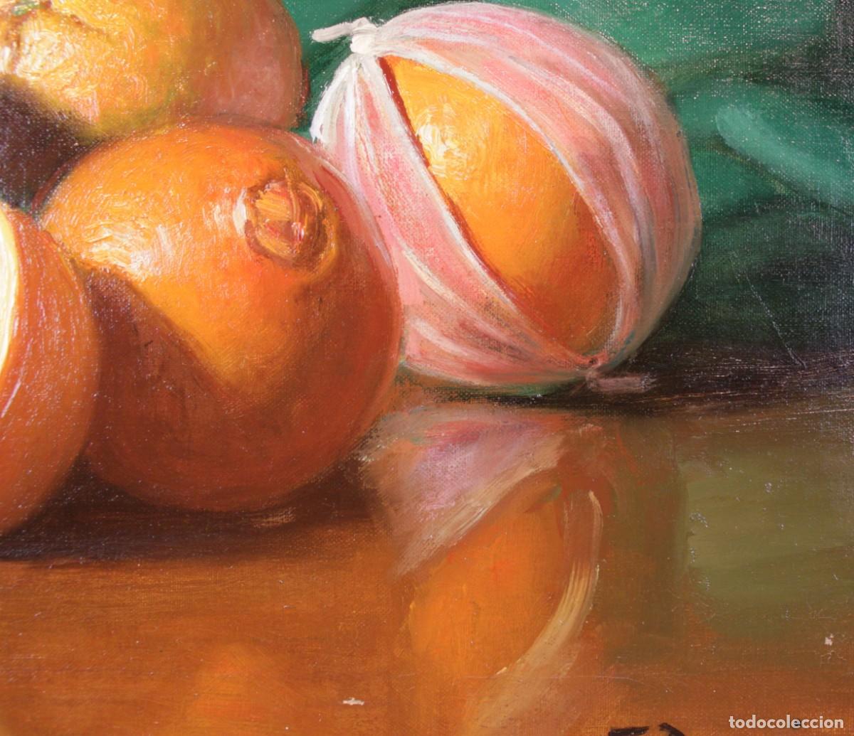 Arte: Francisco Domingo Castell&aacute; (1920-2011) &ndash; Bodeg&oacute;n con naranjas - Foto 7
