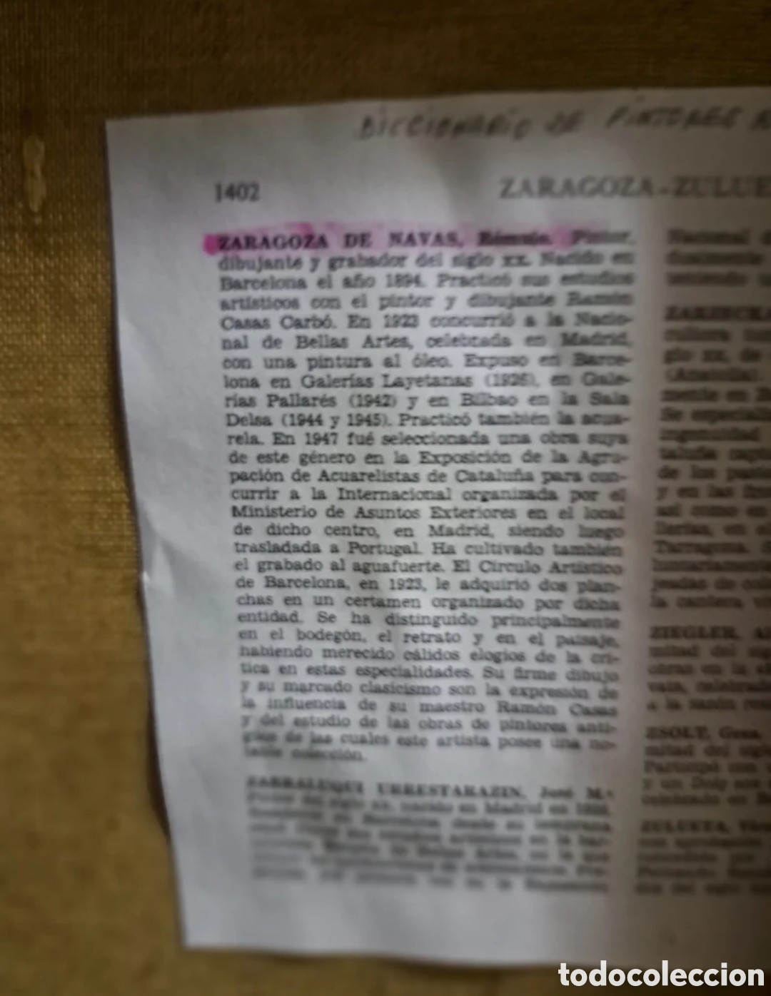 Arte: Oleo Zaragoza de Navas - Foto 4