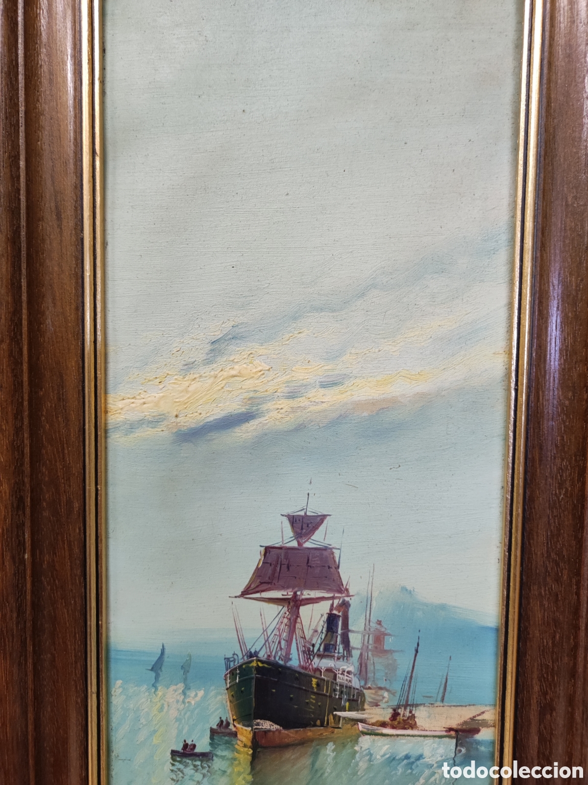 Arte: &Oacute;leo sobre lienzo Marina - Foto 4