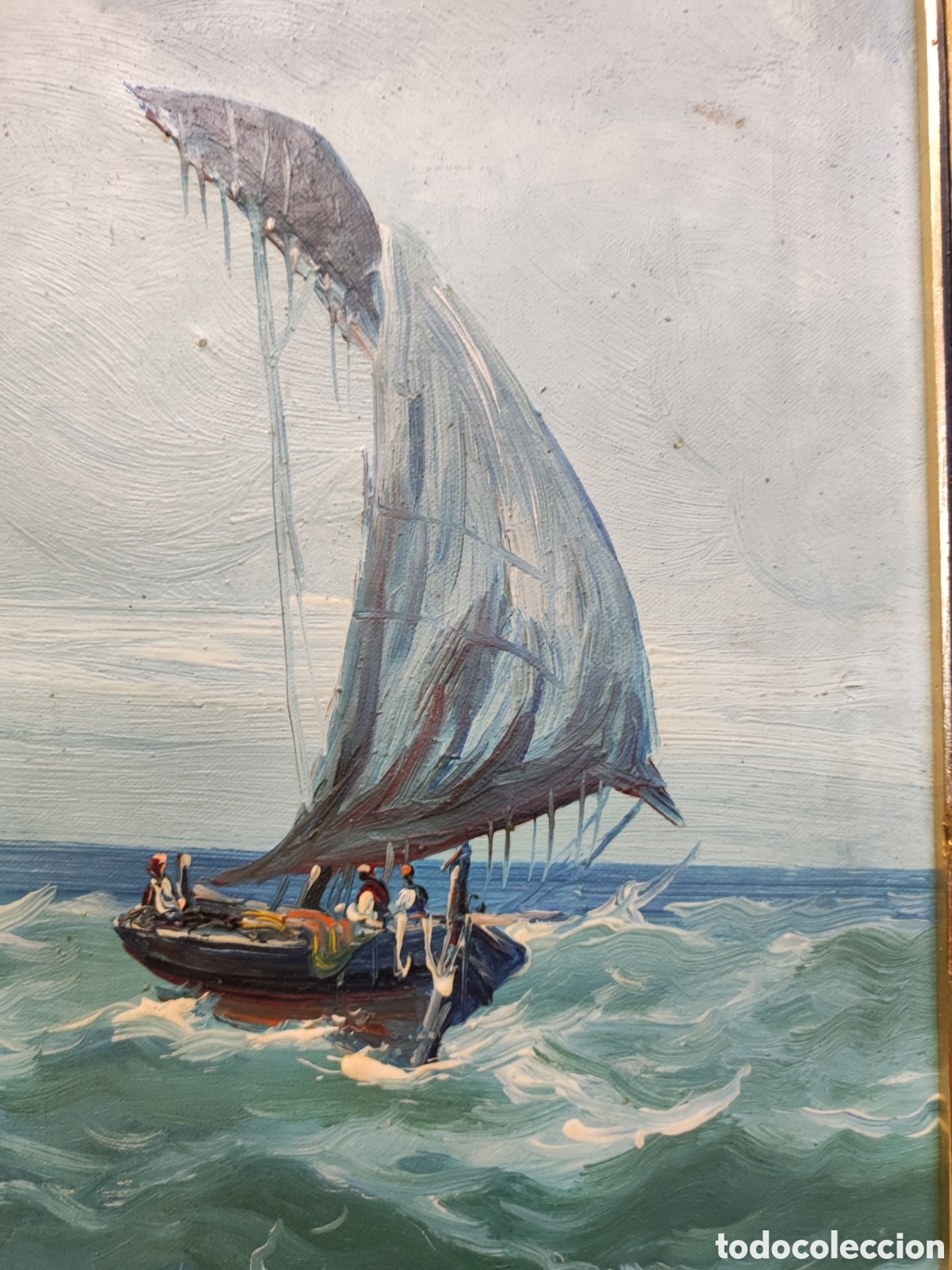 Arte: &Oacute;leo sobre lienzo Marina - Foto 3
