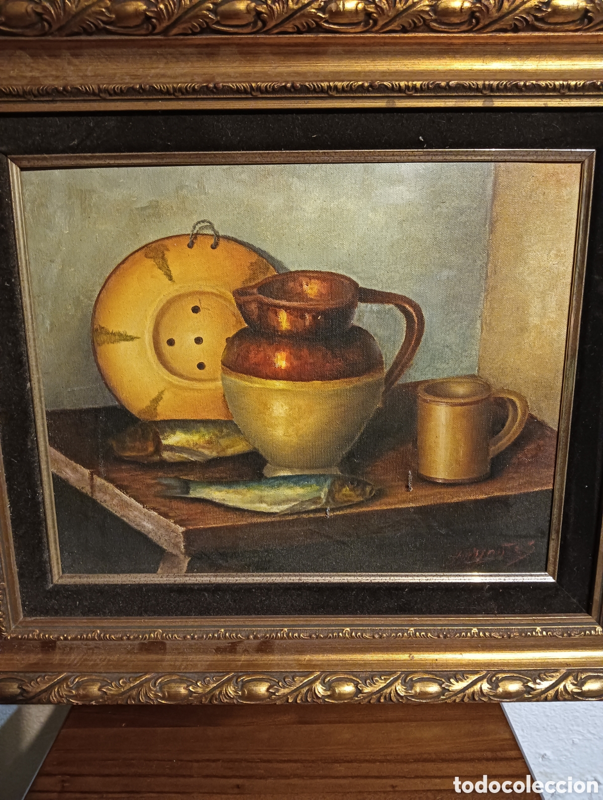 Arte: Bodegon oleo firmado MONTES56x64ctms