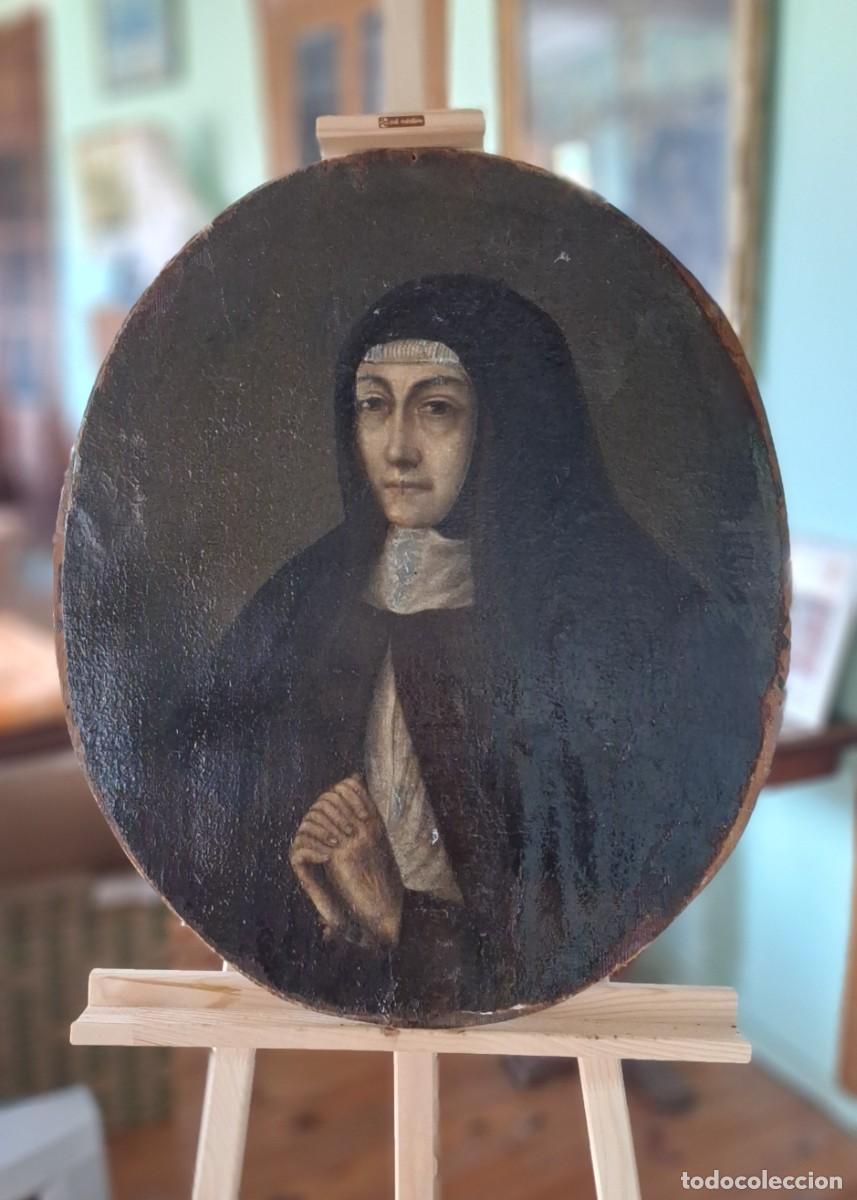 Arte: MONJA, RELIGIOSA, retrato al &oacute;leo. - Foto 1