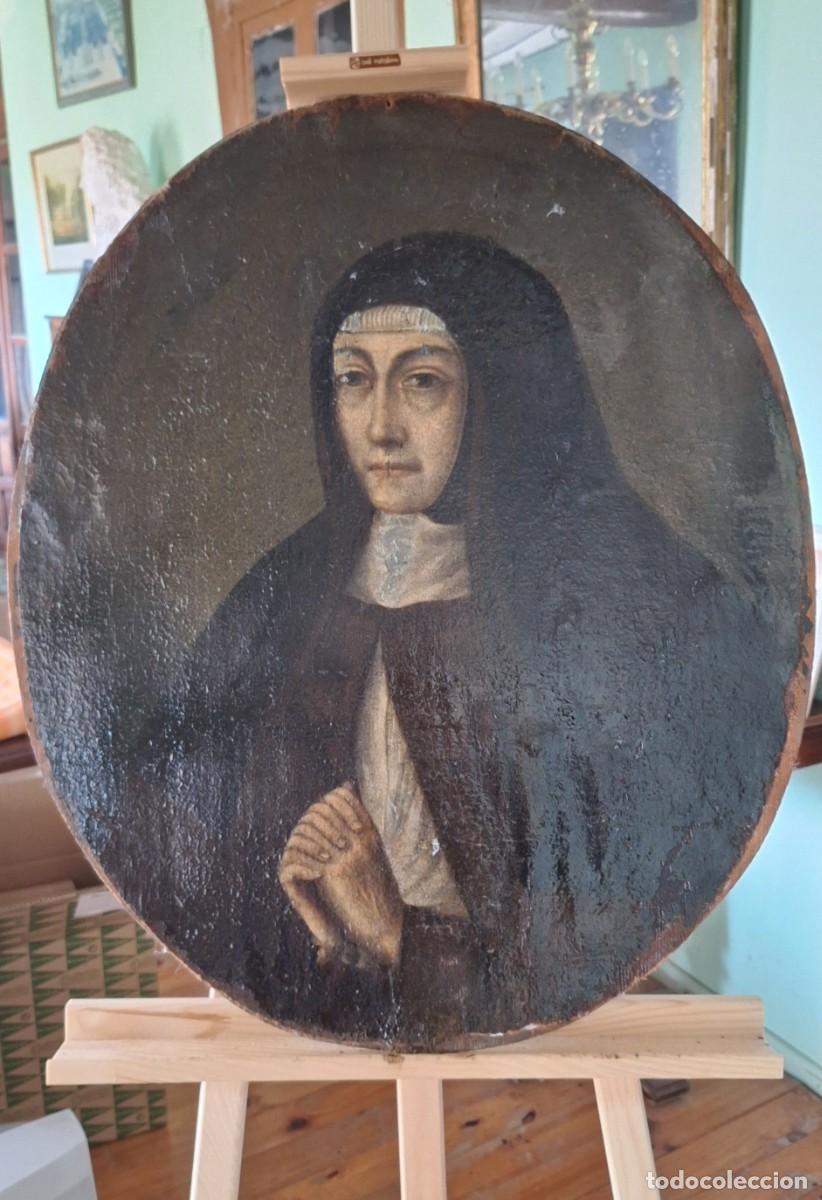 Arte: MONJA, RELIGIOSA, retrato al &oacute;leo. - Foto 4