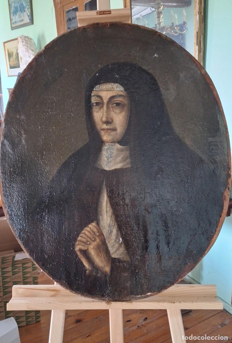 Arte: MONJA, RELIGIOSA, retrato al &oacute;leo. - Foto 5