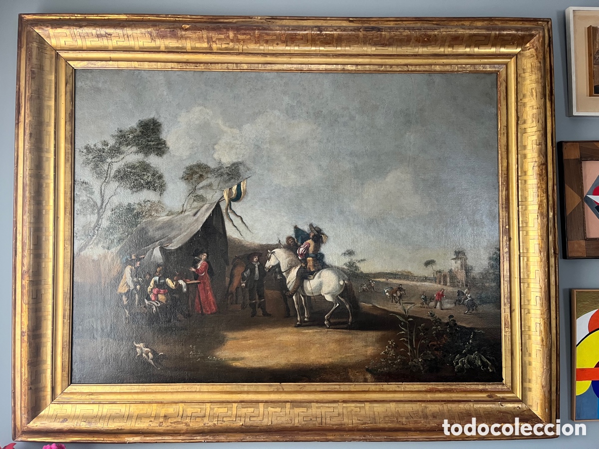 Arte: Cuadro SXVIII escena campestre - Foto 1
