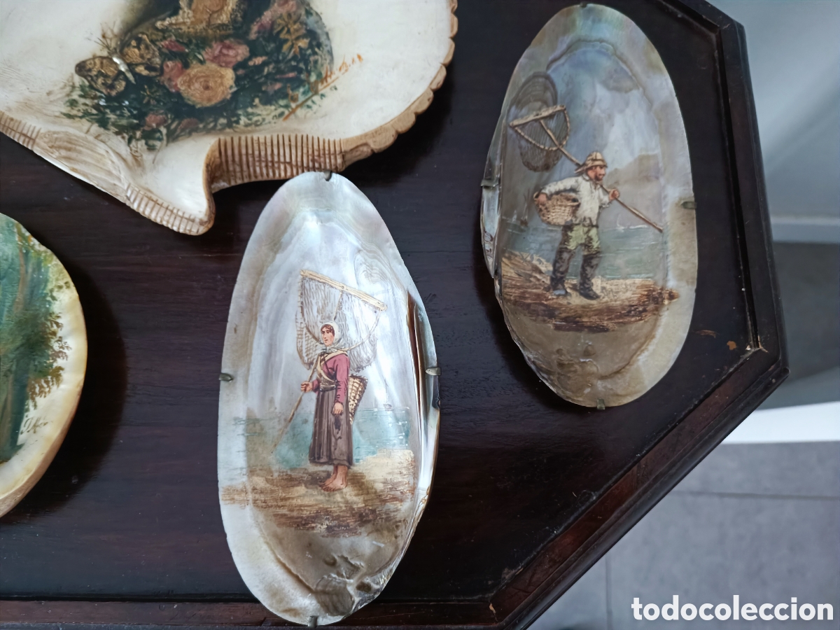 Arte: CONCHAS DE NACAR SIGLO XIX - Foto 5