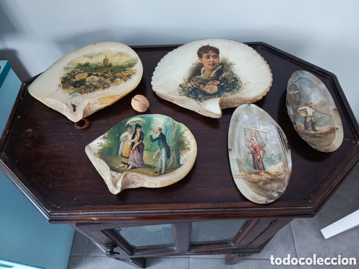 Arte: CONCHAS DE NACAR SIGLO XIX - Foto 1