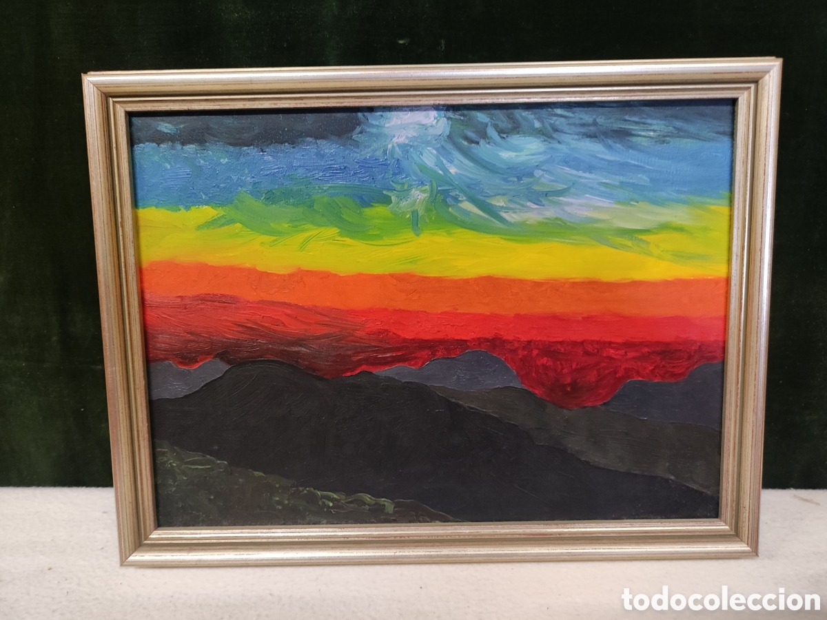 Arte: Paisaje &oacute;leo sobre lienzo - Foto 1