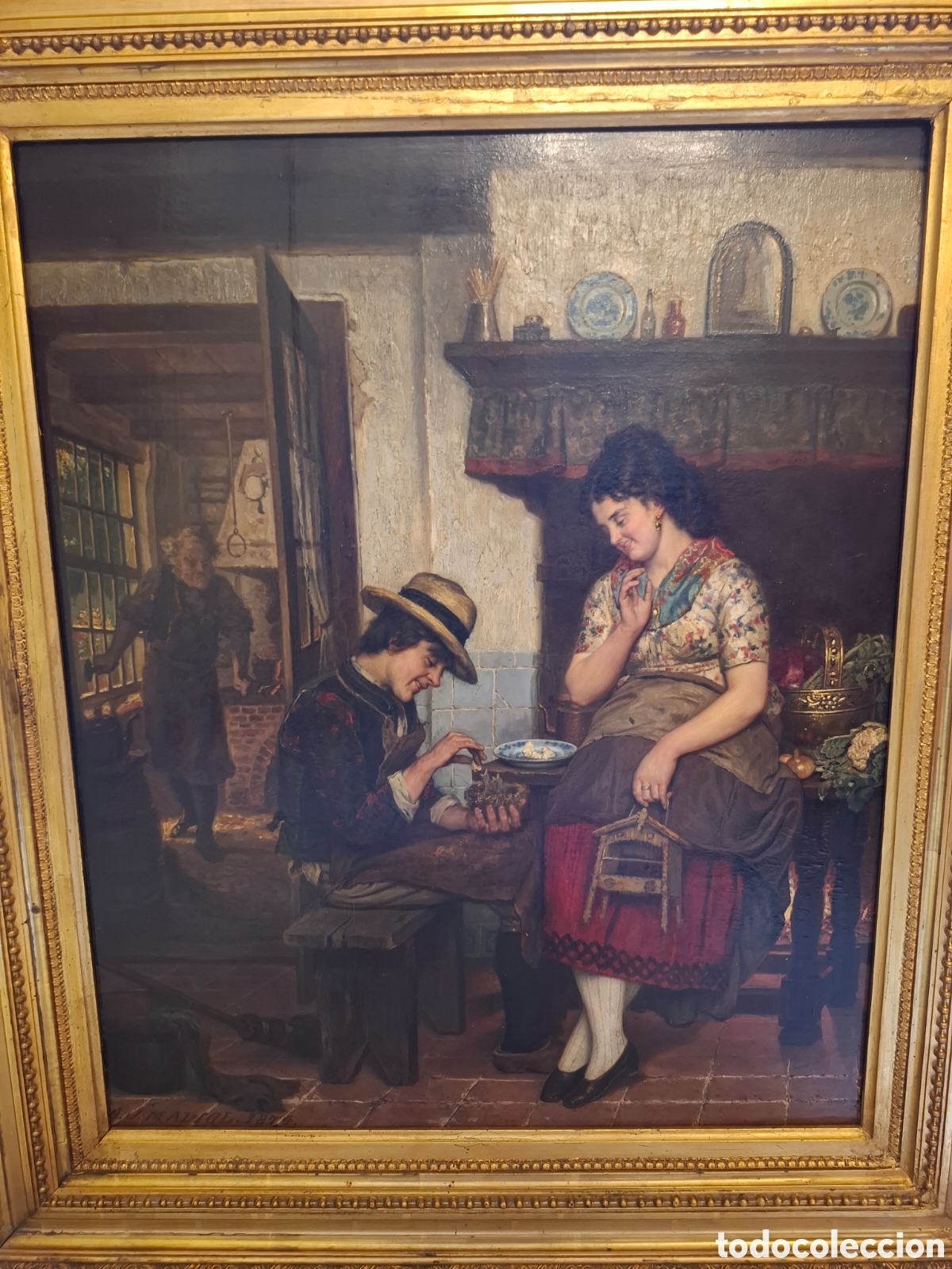Arte: Adrien Jean Madiol &oacute;leo sobre tabla - Foto 2