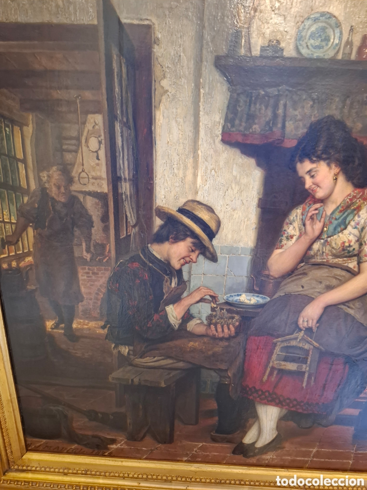 Arte: Adrien Jean Madiol &oacute;leo sobre tabla - Foto 7