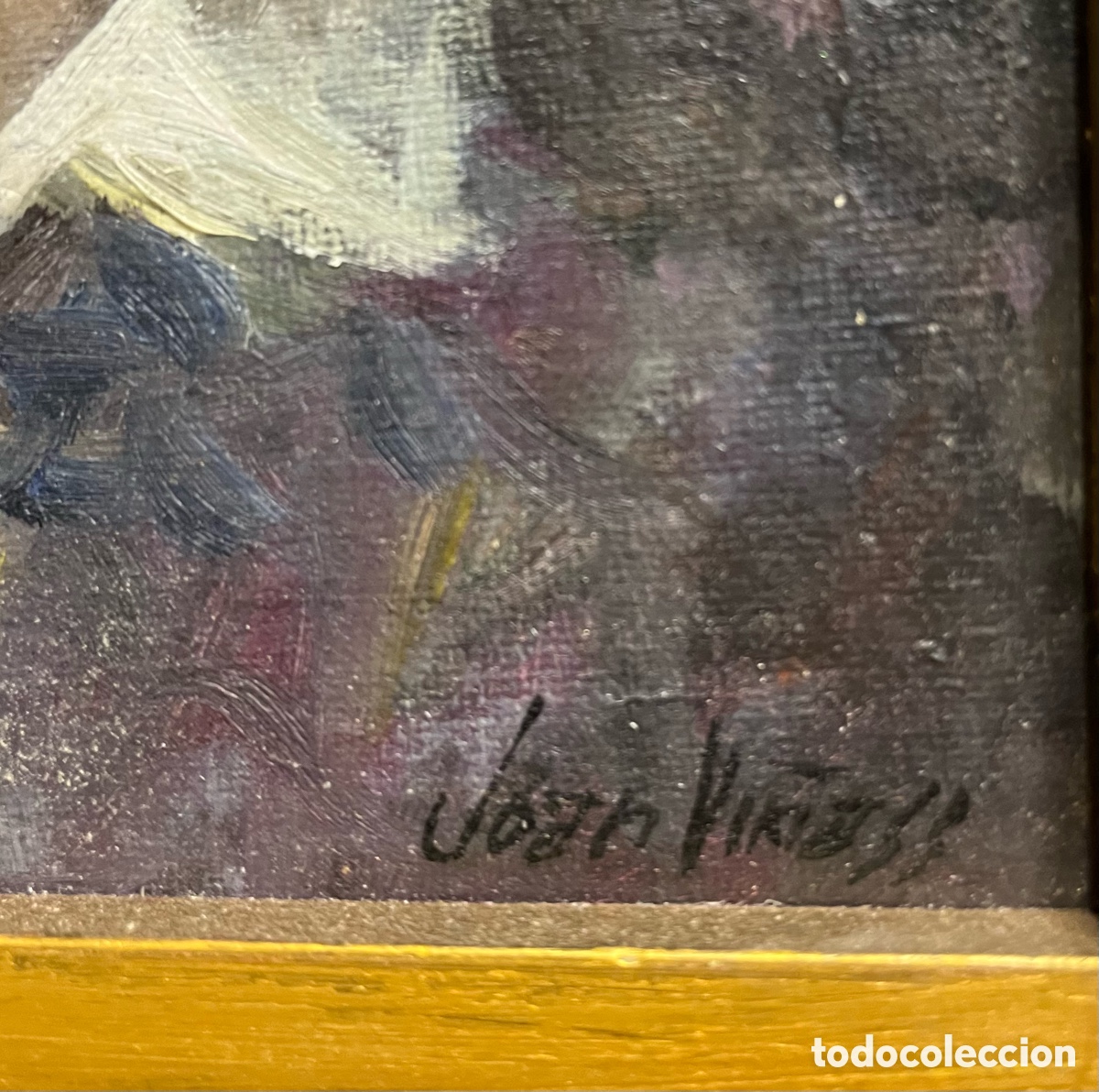 Arte: JOAN VI&Ntilde;AS. Retrato al oleo - Foto 3