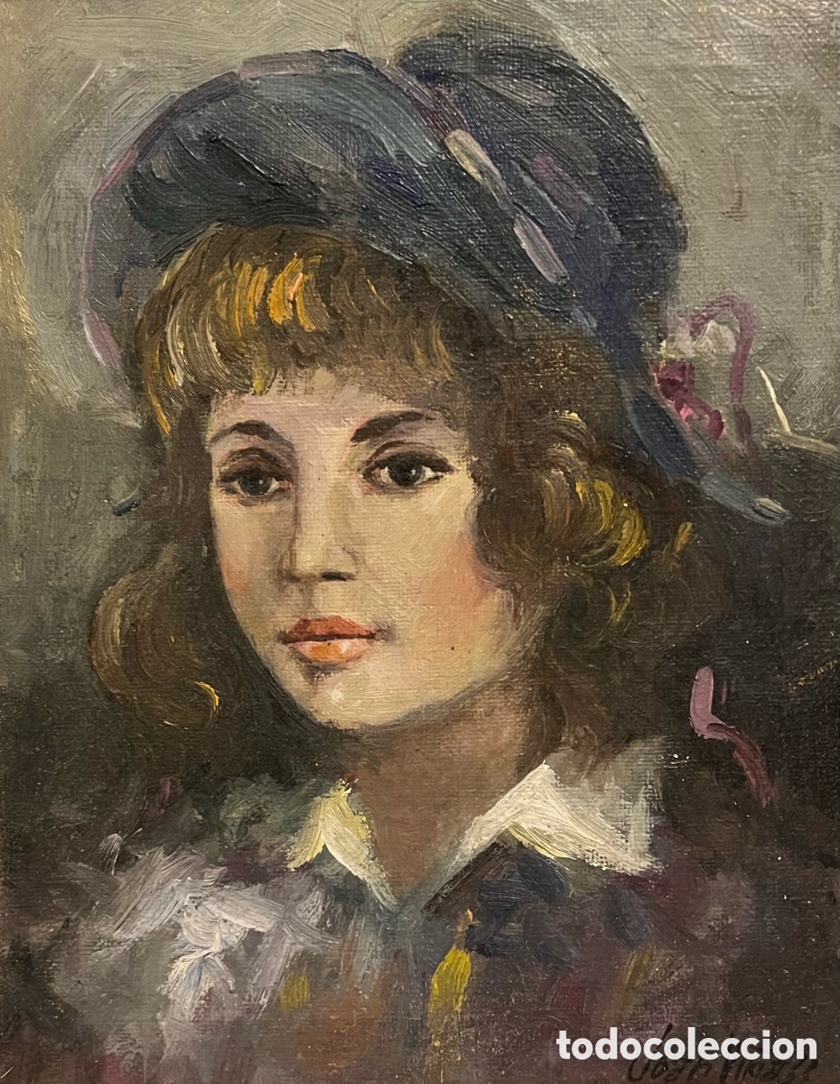 Arte: JOAN VI&Ntilde;AS. Retrato al oleo - Foto 1