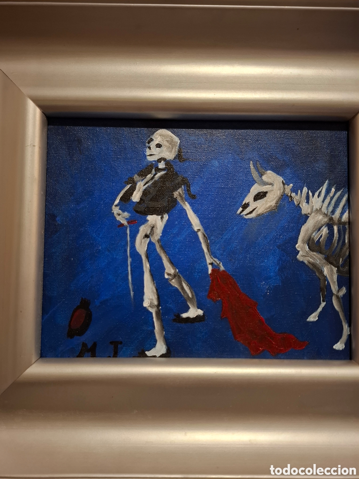 Arte: Oleo de esqueletomaquia 43x38 - Foto 2