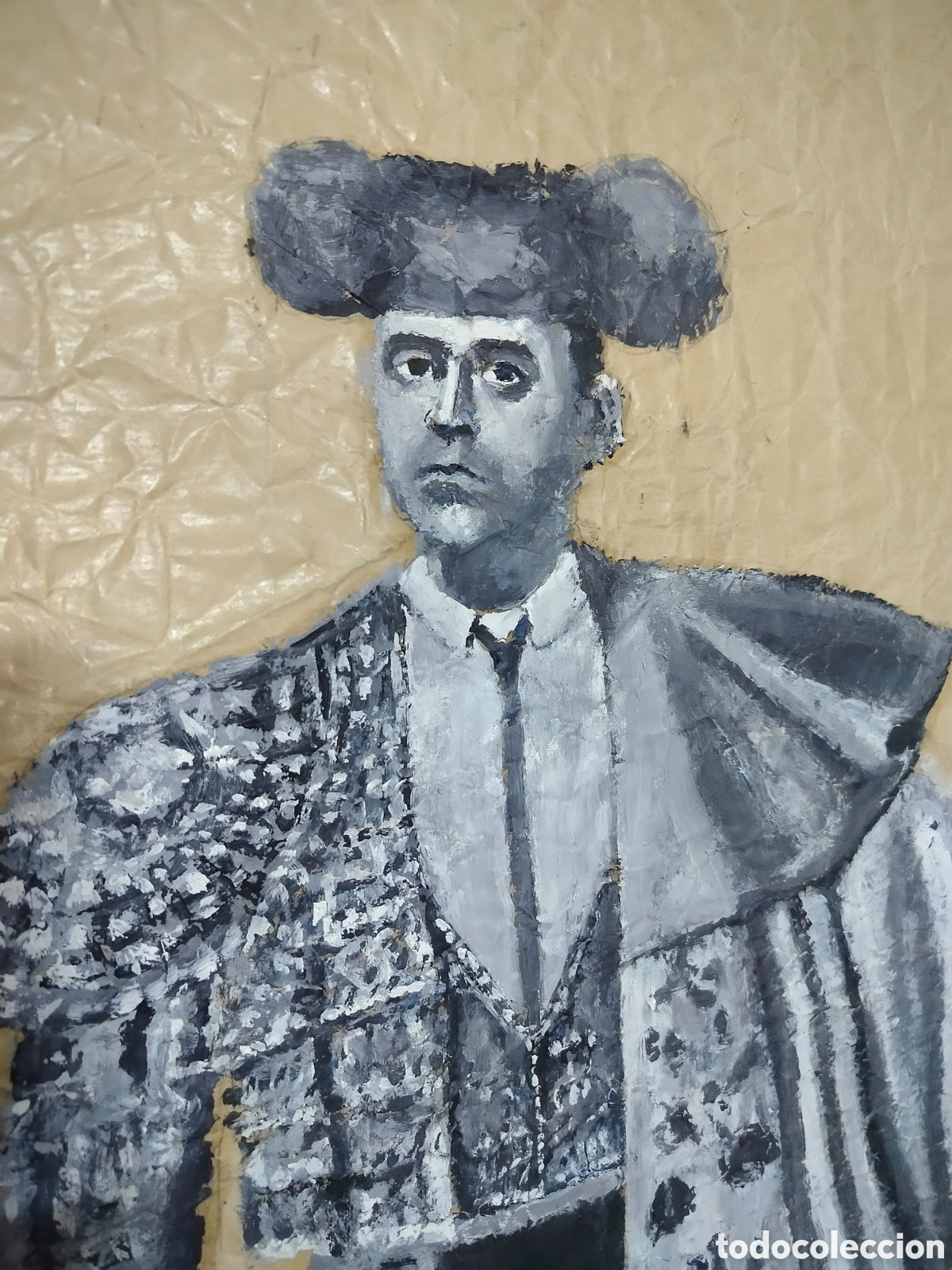Arte: Torero, &Oacute;leo Sobre Estraza - Foto 3