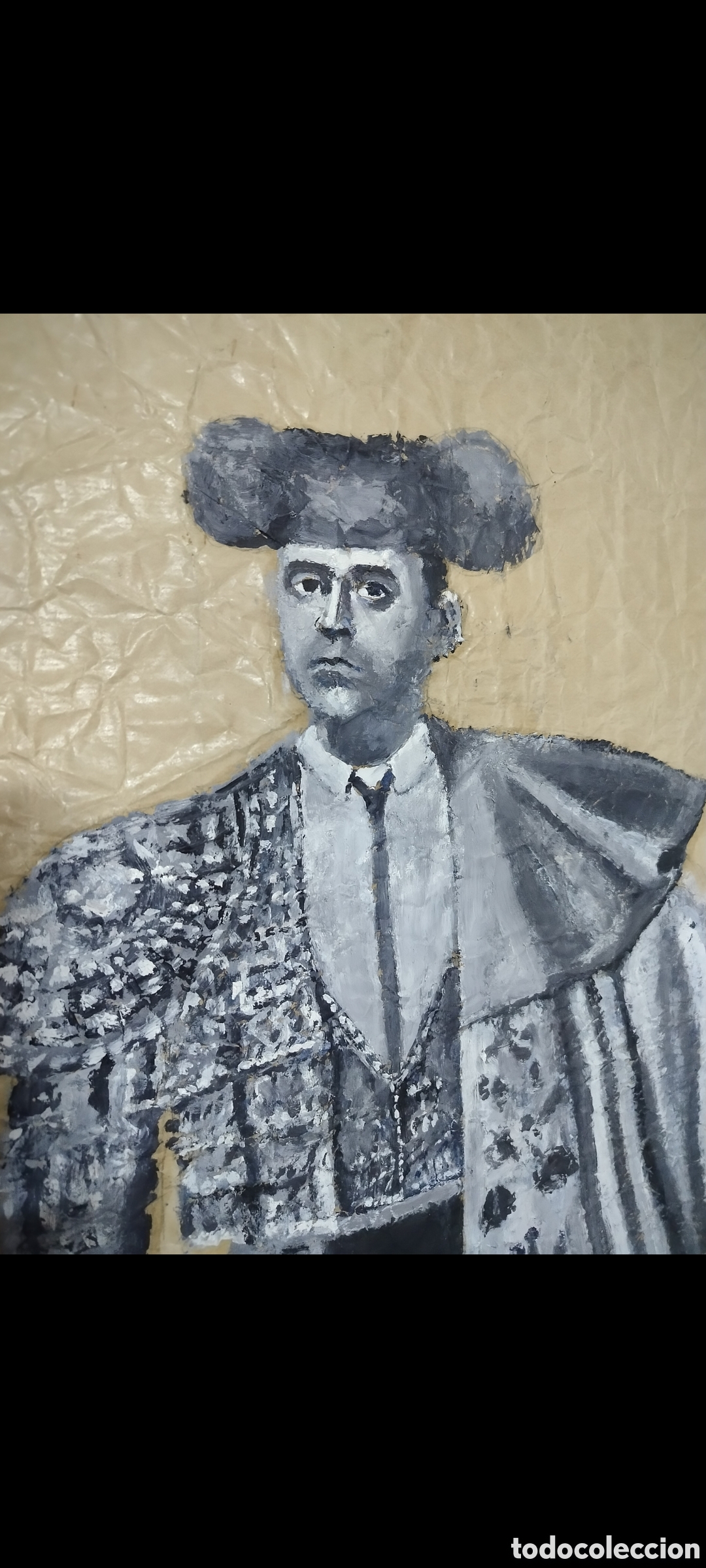 Arte: Torero, &Oacute;leo Sobre Estraza - Foto 2