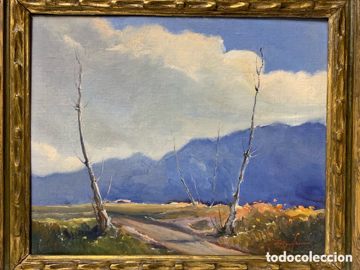 Arte: Sinforos Aguilar Navarro 1919-1983, Castellar del valles, 39,5x32 obra y 54,5x46,5 con marco