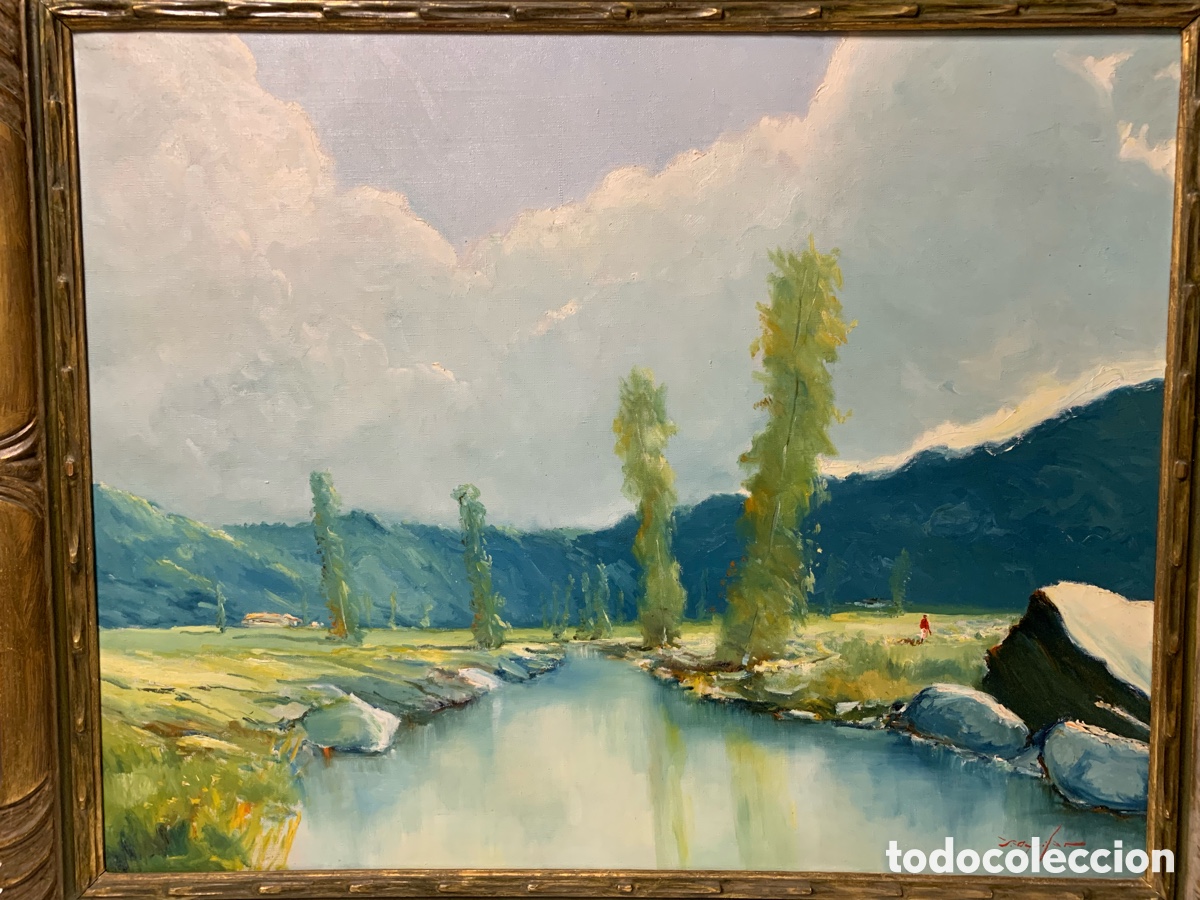 Arte: Sinforos Aguilar Navarro 1919-1983, Cartellar del valles, 90,5x71,5 obra y 108,5x89,5 con marco