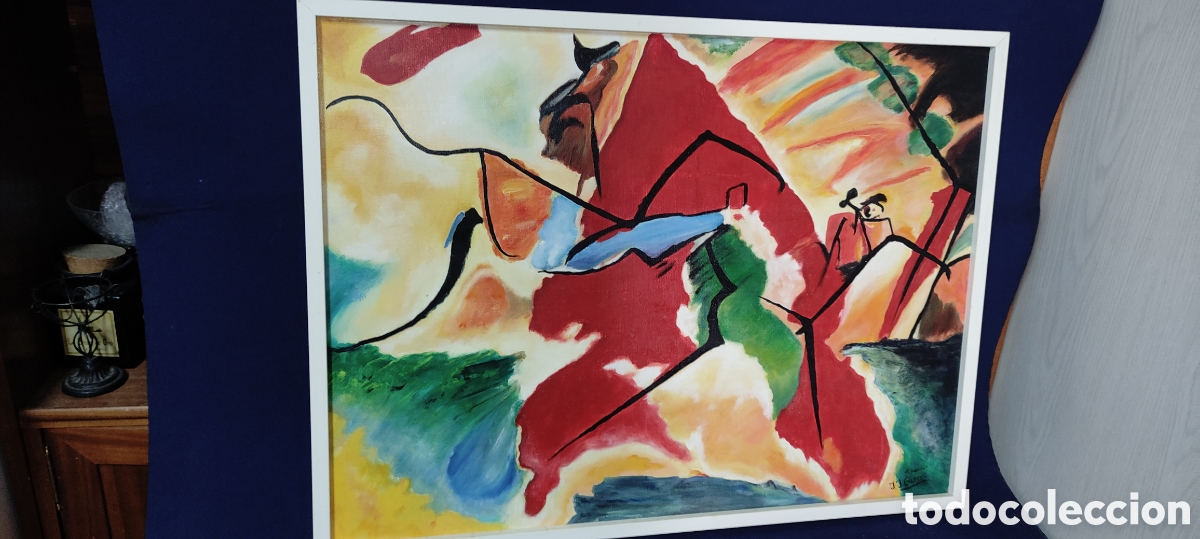 Arte: Cuadro abstracto copia Kandonsky - Foto 2