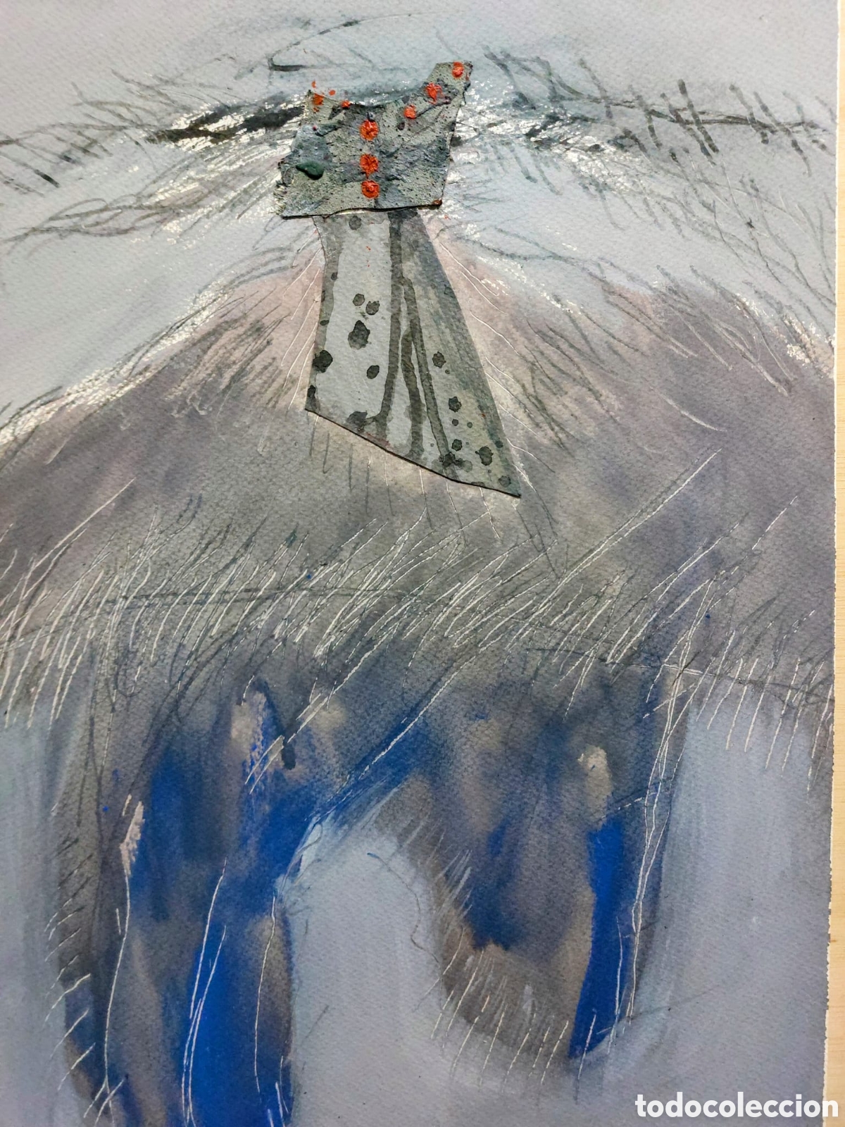 Arte: XAVIER RUSCALLEDA OLEO..GOUACHE..68X47 - Foto 3