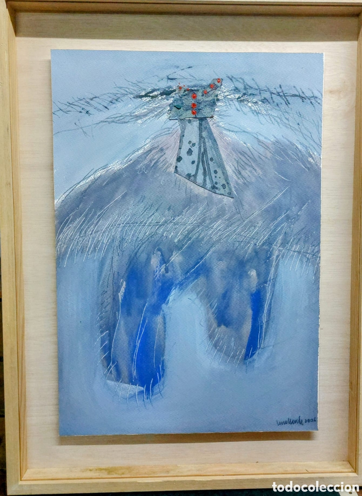 Arte: XAVIER RUSCALLEDA OLEO..GOUACHE..68X47 - Foto 1