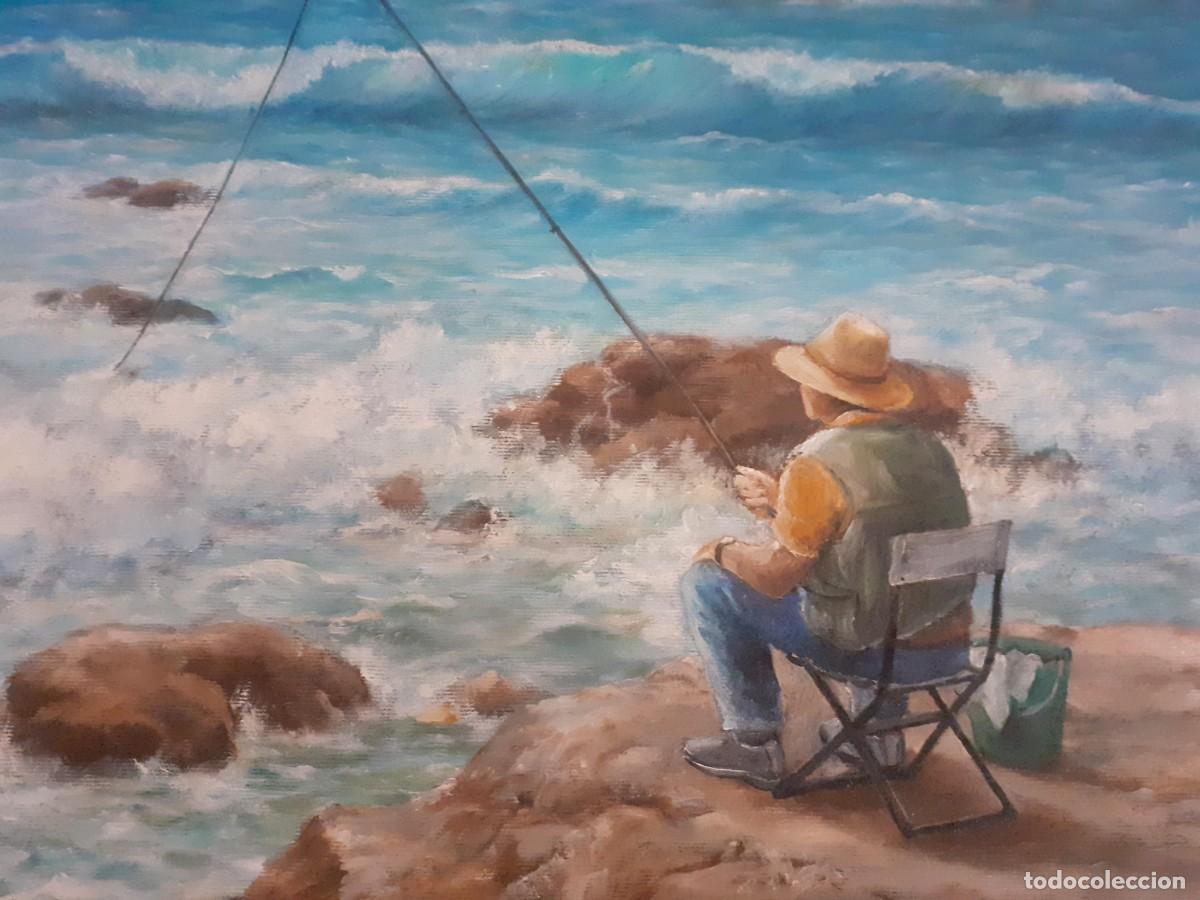 Arte: Marina &oacute;leo sobre lienzo. - Foto 2