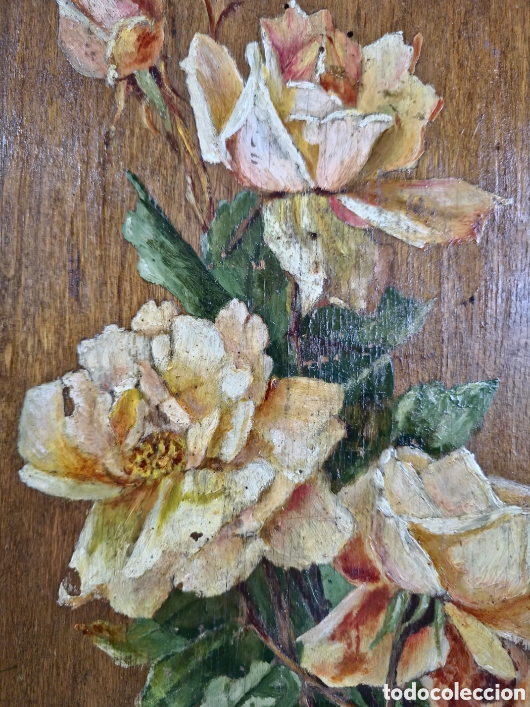 Arte: Bodeg&oacute;n de Rosas Firmado M. Mart&iacute; - Foto 4