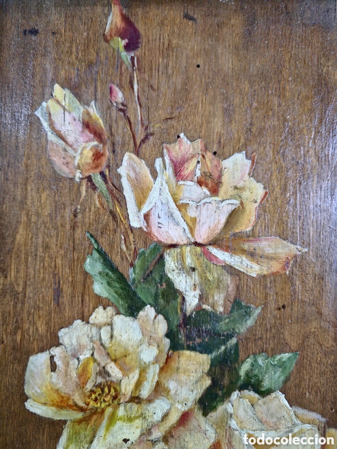 Arte: Bodeg&oacute;n de Rosas Firmado M. Mart&iacute; - Foto 5