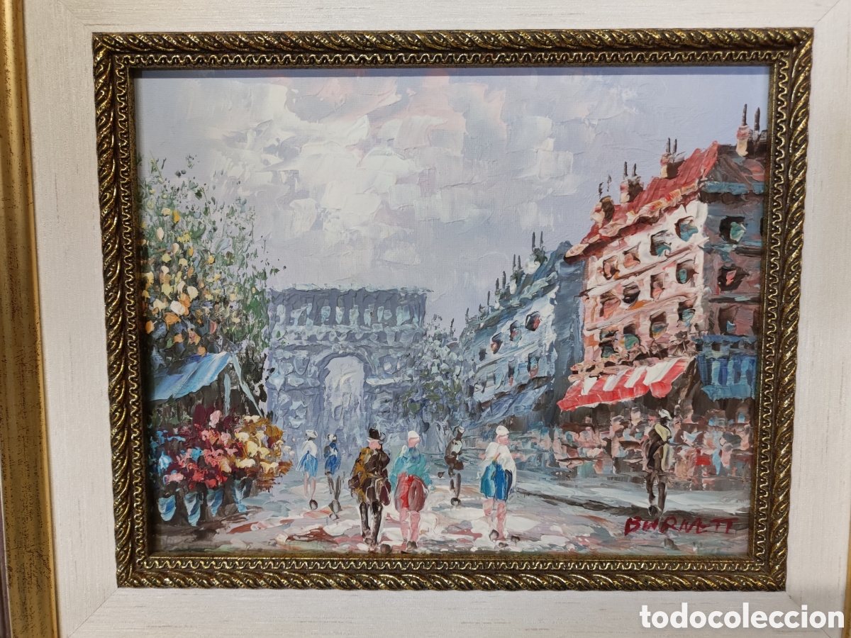 Arte: &Oacute;leo sobre lienzo fdo Burnett - Foto 2