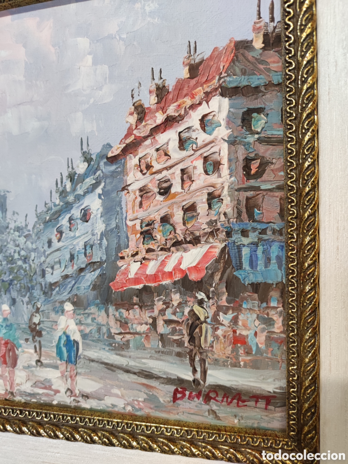 Arte: &Oacute;leo sobre lienzo fdo Burnett - Foto 3
