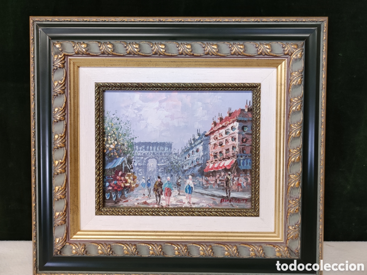 Arte: &Oacute;leo sobre lienzo fdo Burnett - Foto 1