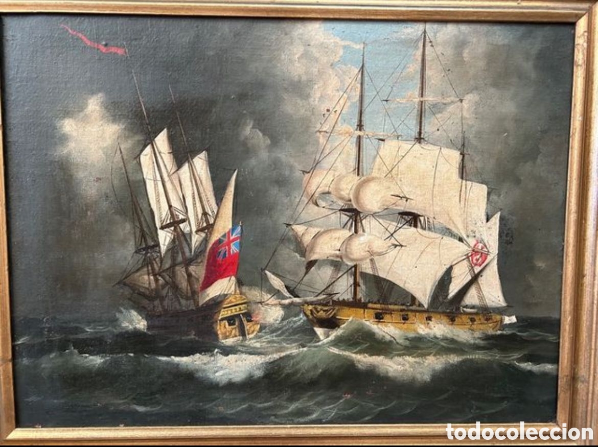 Arte: Batalla Naval Siglo XVIII - Foto 2