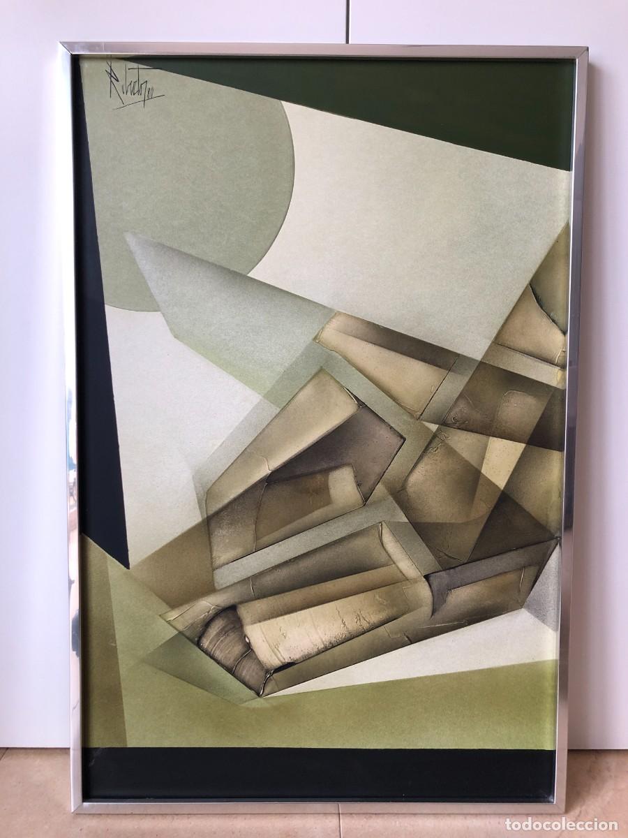 Arte: ORIGINAL 1980 - ABSTRACCION CUBISTA - NEO CONSTRUCTIVISMO - Foto 1