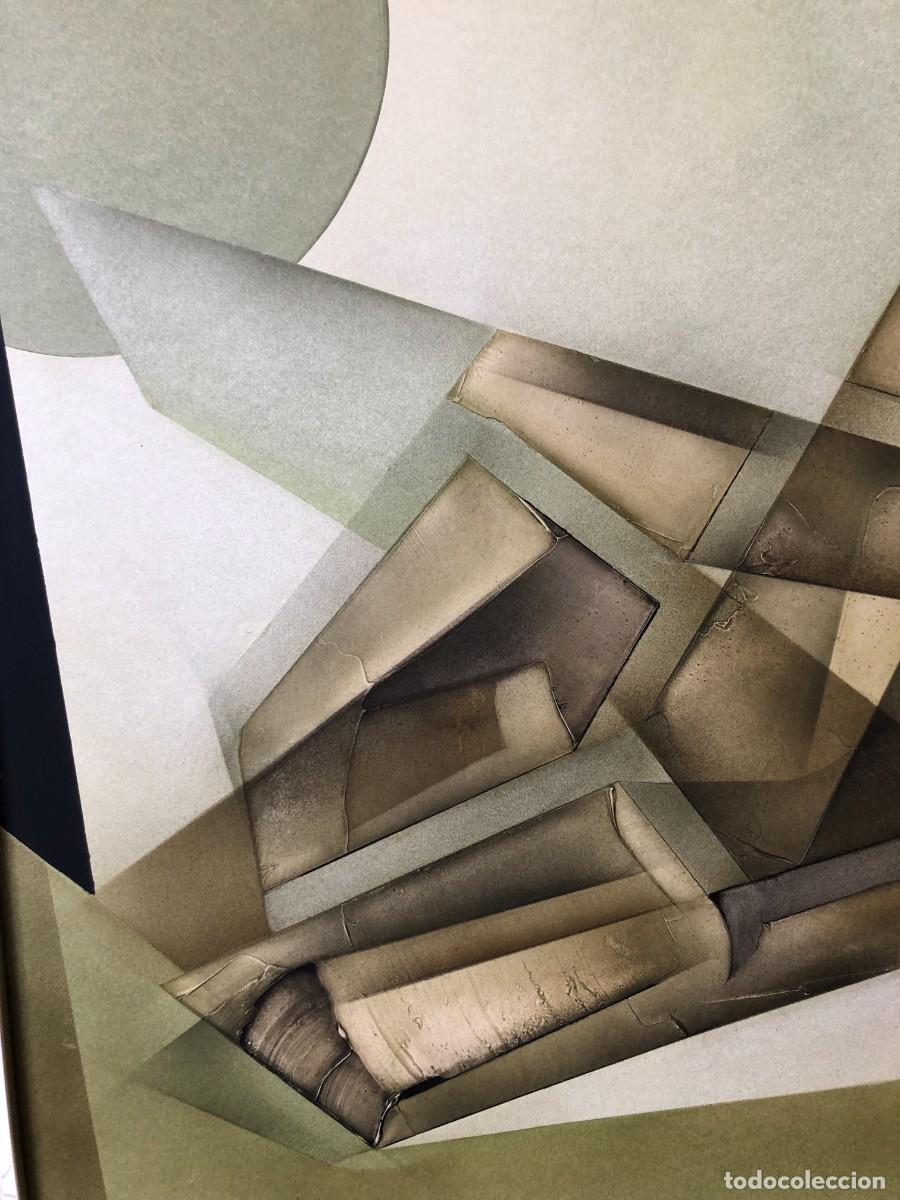 Arte: ORIGINAL 1980 - ABSTRACCION CUBISTA - NEO CONSTRUCTIVISMO - Foto 5
