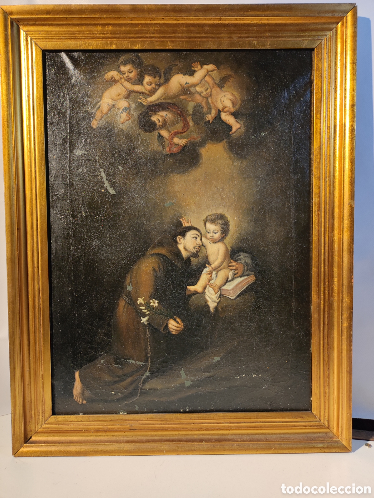 Arte: &Oacute;leo sobre lienzo siglo XIX - Foto 1