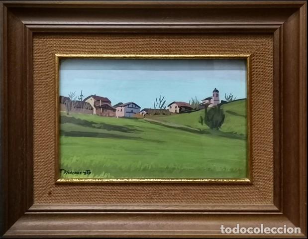 Arte: FABRICIANO D&Iacute;EZ SARMIENTO (FIRMADO) S. XX OLEO SOBRE PAPEL PAISAJE - CUADRO-939