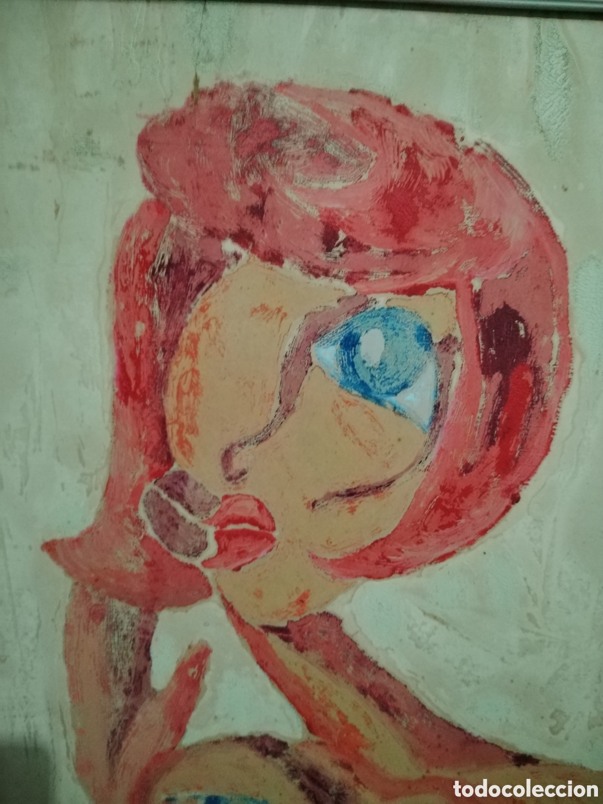 Arte: &Oacute;leo sobre tablex sin firma. - Foto 2