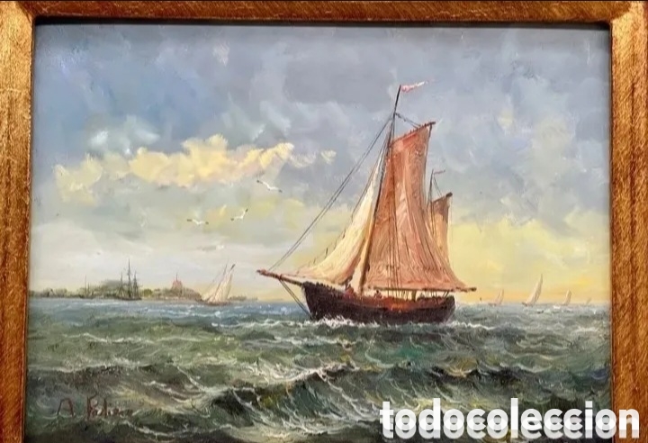 Arte: Cuadro oleo firmado con marco - Foto 2