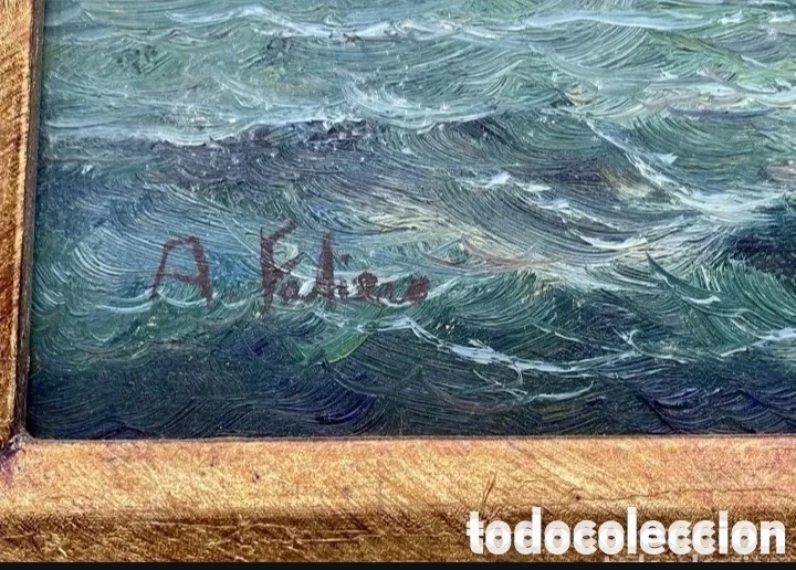 Arte: Cuadro oleo firmado con marco - Foto 3
