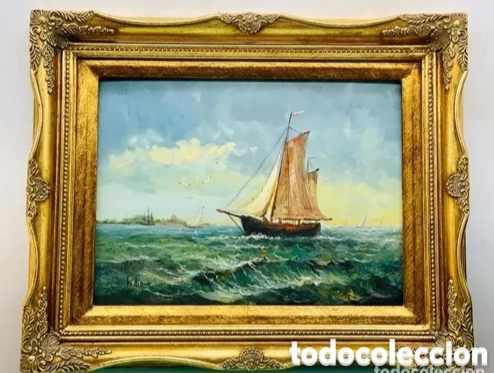 Arte: Cuadro oleo firmado con marco - Foto 1