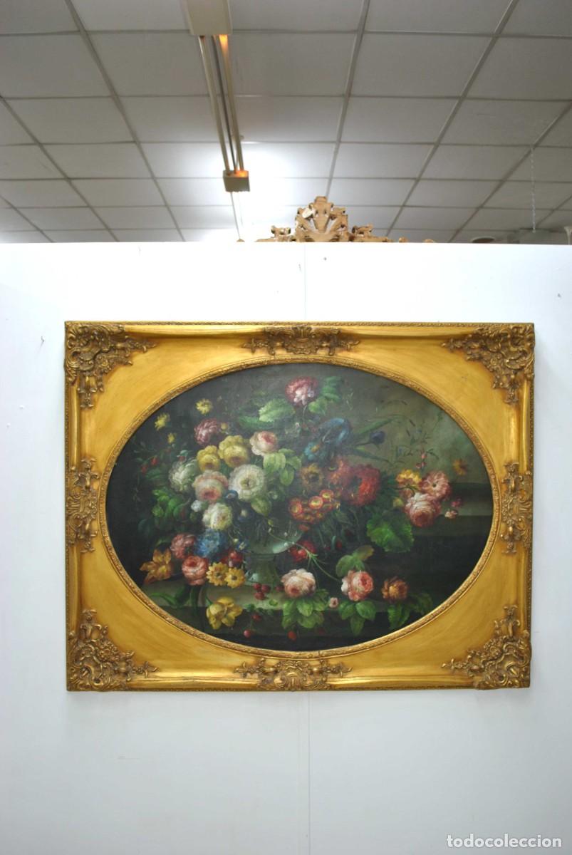 Arte: CUADRO &Oacute;LEO BODEG&Oacute;N FLORAL - Foto 2