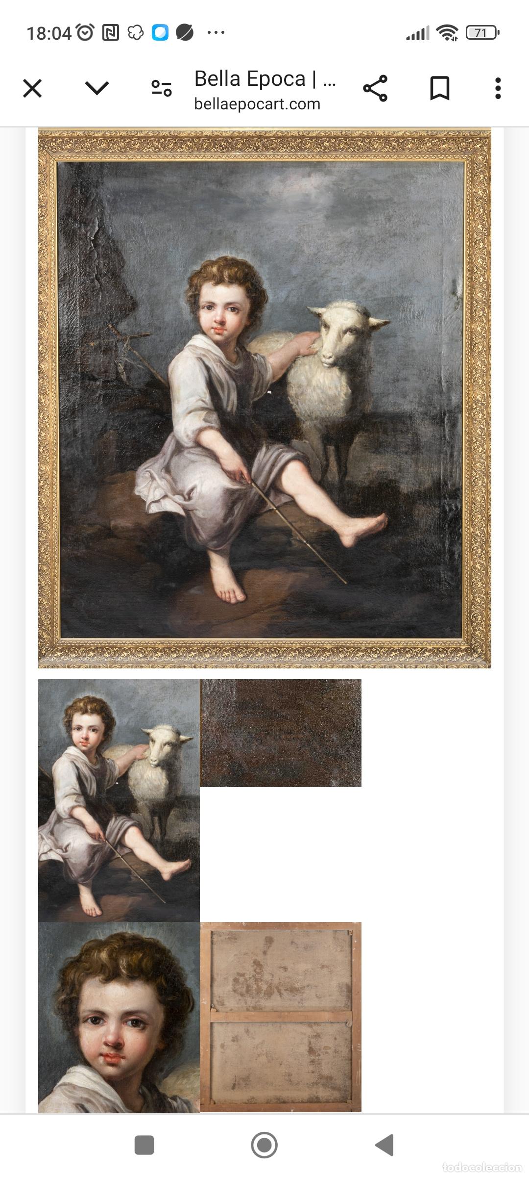 Arte: Oleo sobre lienzo del S . XIX - Foto 25